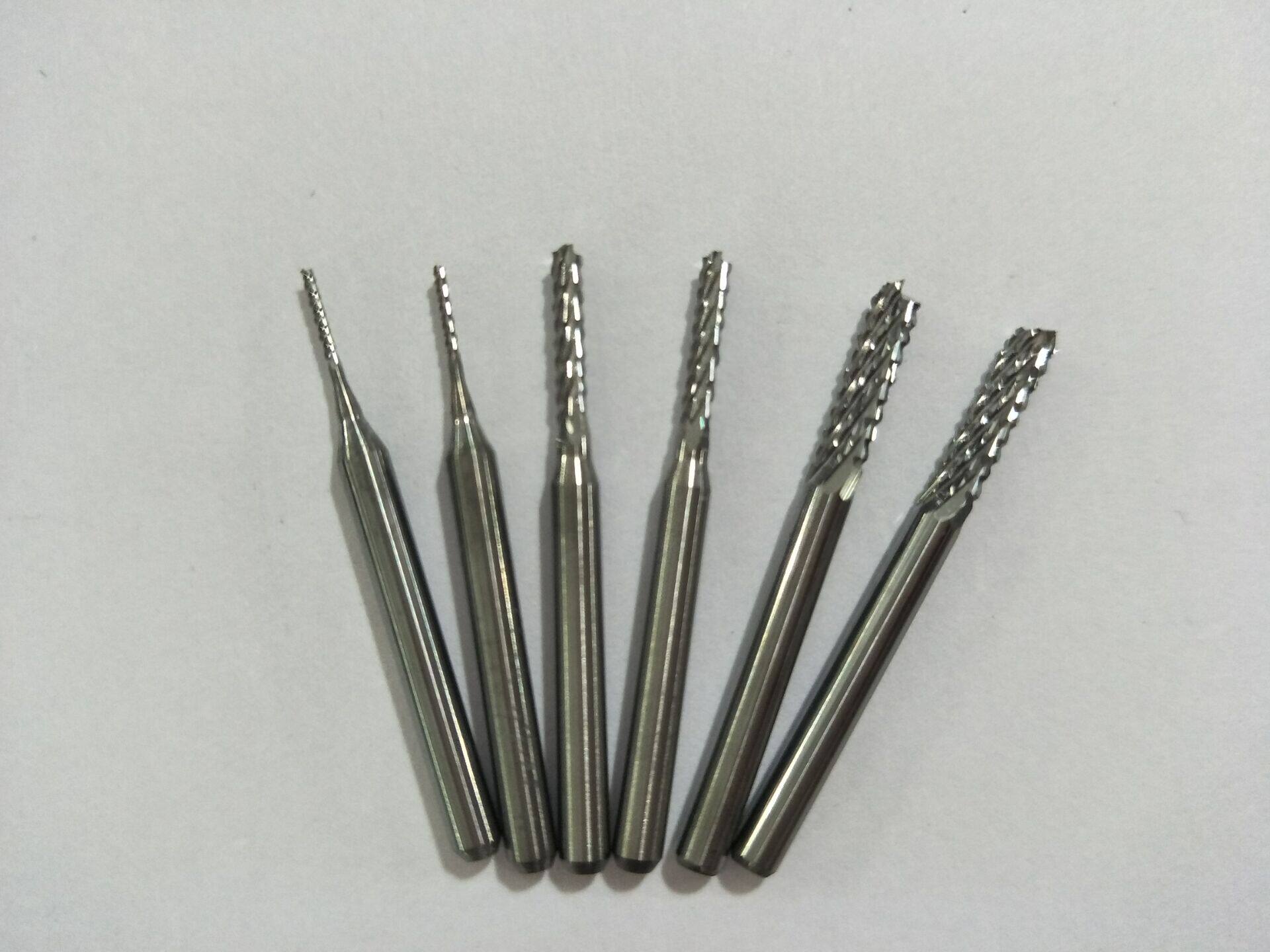 PCB铣刀1.0/1.2/1.4/1.5*3.175钨钢刀玉米铣刀/测试架刀具/锣刀