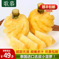 (Shunfeng) Thailand peeled small pineapple perfume small pineapple hand tear pineapple fresh fruit net weight 2kg