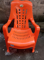 Thickened factory plastic dining chair low-legged leisure chair backrest Adult plastic barbecue armrest food stall thickened