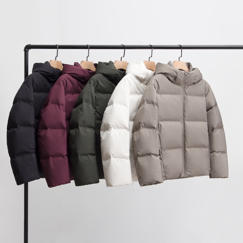 In Stock 25 Autumn/Winter New Women's Seamless down Hooded Jacket Ice and Snow down Jacket Versatile Jacket 478577