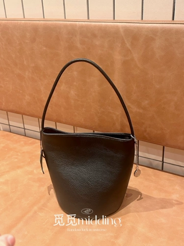 Летняя небольшая дизайнерская кожаная черная портативная барсетка, сумка подмышку, Южная Корея, воловья кожа