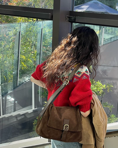 Ретро демисезонная сумка на одно плечо, Южная Корея