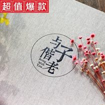 Handwritten This Comic Book Commemorative Album can individuality stick with a self-adhesive creative birthday paste to make cute writing album