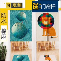 Romantic Kitchen Door Curtain Hotel Halfcut Catering Wardrobe Cupboard Curtain decoration Large red special cheap anti-oil soft