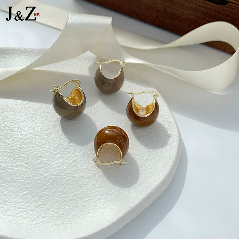 Retro earrings, high-quality style, 925 sample silver
