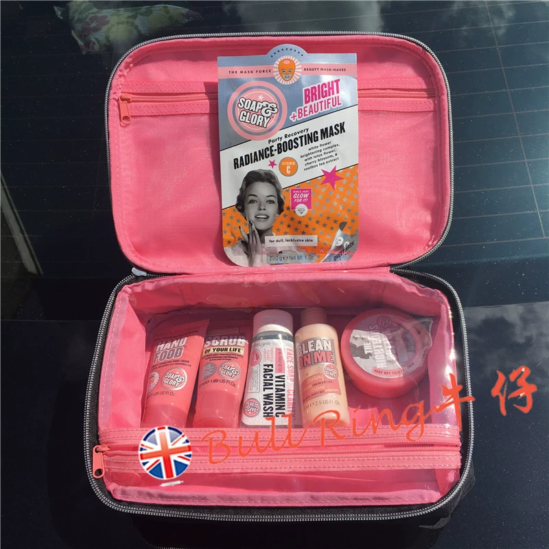 Spot British Christmas Gift Box Soap Glory Body Care Set 6 Piece Set Travel Portable sữa tắm thơm