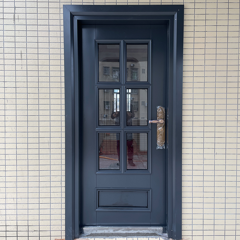 锌合金别墅玻璃阳台后门进户门乡村家用单门农村自建房入户防盗门