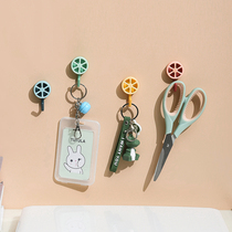 Hook Powerful Viscose Glue Wall Wall-mounted Kitchen Creative Cute Hook-free Perforated Bathroom Door Rear Sticky Hook