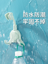 Hole-free shower bracket wall accessories seat universal bathroom suction cup holder universal hanging shower head base