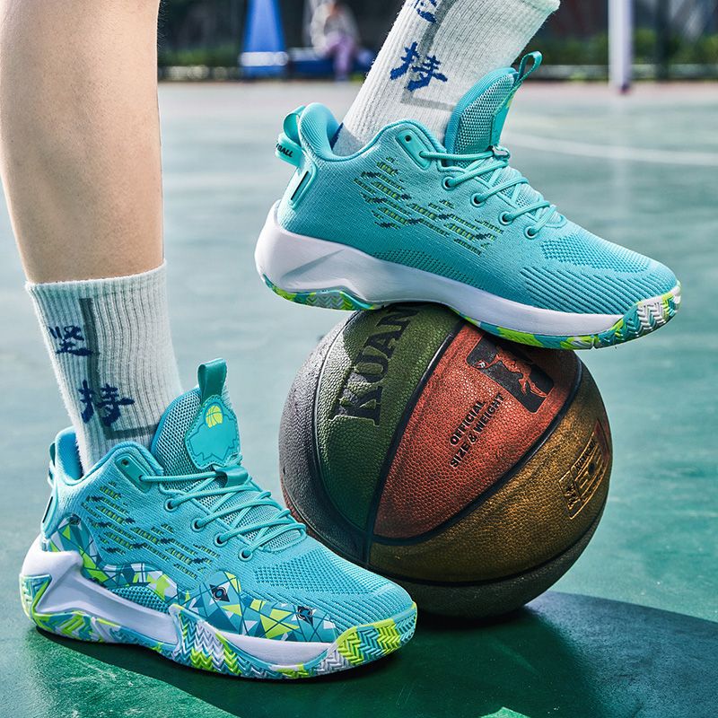 2024 New All-Season Men's Basketball Shoes, Men's Sports Shoes, Breathable High-Elastic Basketball Shoes, Men's High-Top Shoes