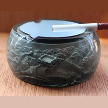 Ashtray crystal household living room office fitting advanced tea couple pieces personality study toilet on board