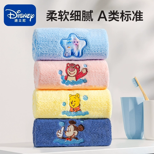 Дисней, детский слюнявчик для младенца, хлопковое быстросохнущее полотенце для умывания, хорошо впитывает воду