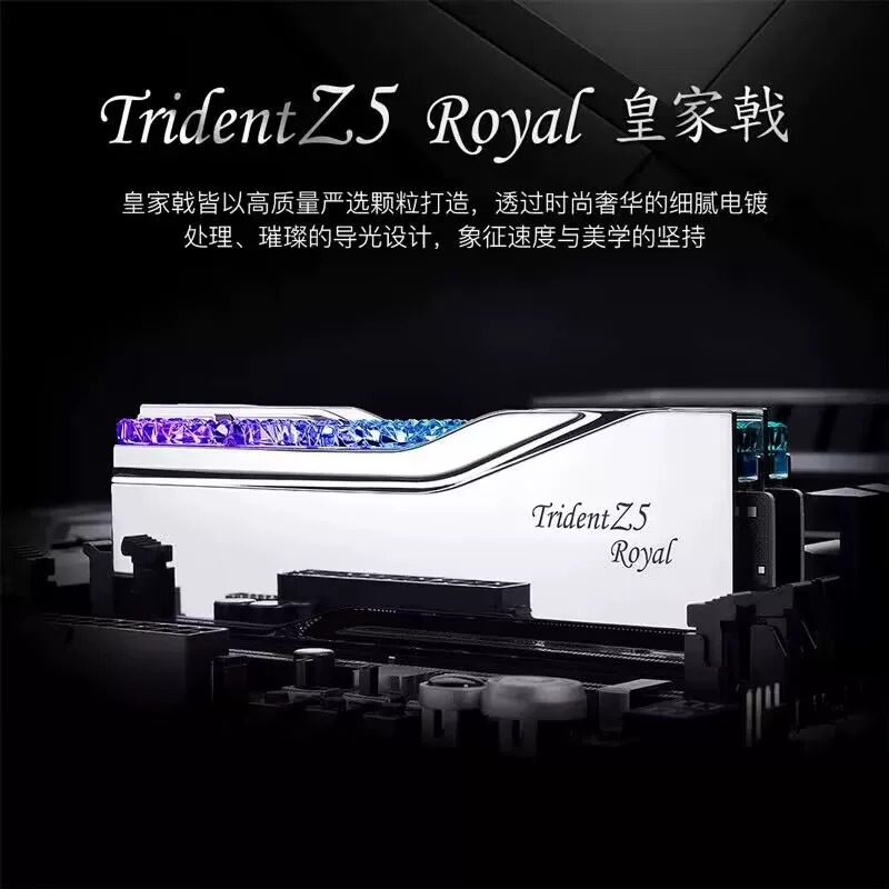 Память для настольного компьютера Zhiqi DDR5 Royal Halberd 16г 32г 6400 7200 8000 RGB подсветка лента 64г набор