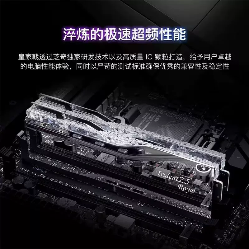 Память для настольного компьютера Zhiqi DDR5 Royal Halberd 16г 32г 6400 7200 8000 RGB подсветка лента 64г набор