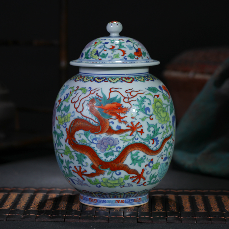 Offered home - cooked hand blue and white porcelain in jingdezhen porcelain tea pot CangChun checking ceramic tea set tea bucket storage tank
