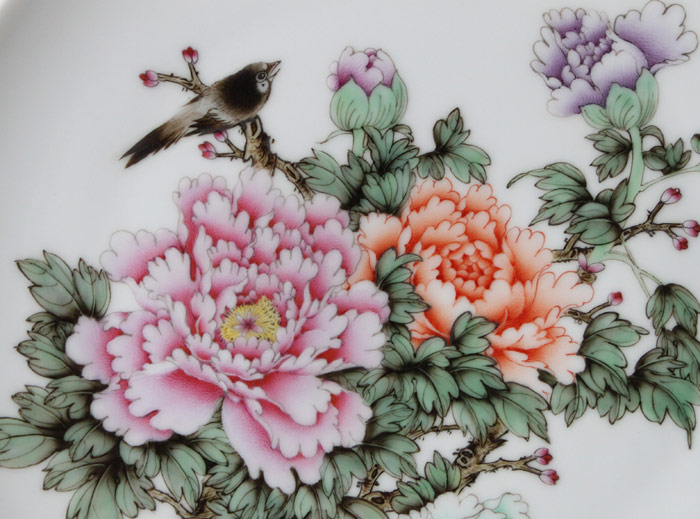 Offered home - cooked in jingdezhen porcelain decorative plate ceramic furnishing articles hanging dish hand - made pastel Cao Zhiyou manual art collection
