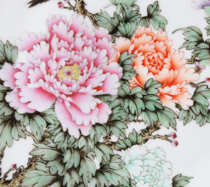 Offered home - cooked in jingdezhen porcelain decorative plate ceramic furnishing articles hanging dish hand - made pastel Cao Zhiyou manual art collection