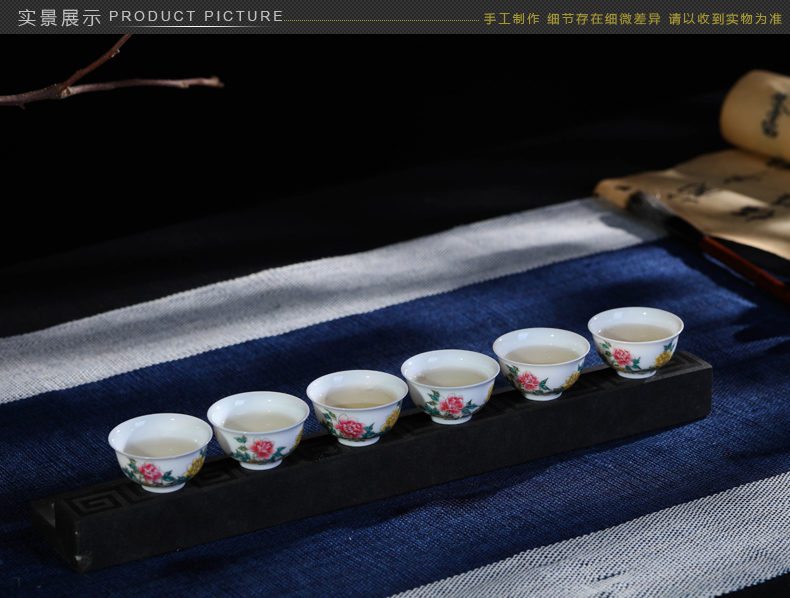 Offered home - cooked in jingdezhen porcelain sample tea cup teacups hand - made pastel masters cup bowl checking ceramic tea, tea light