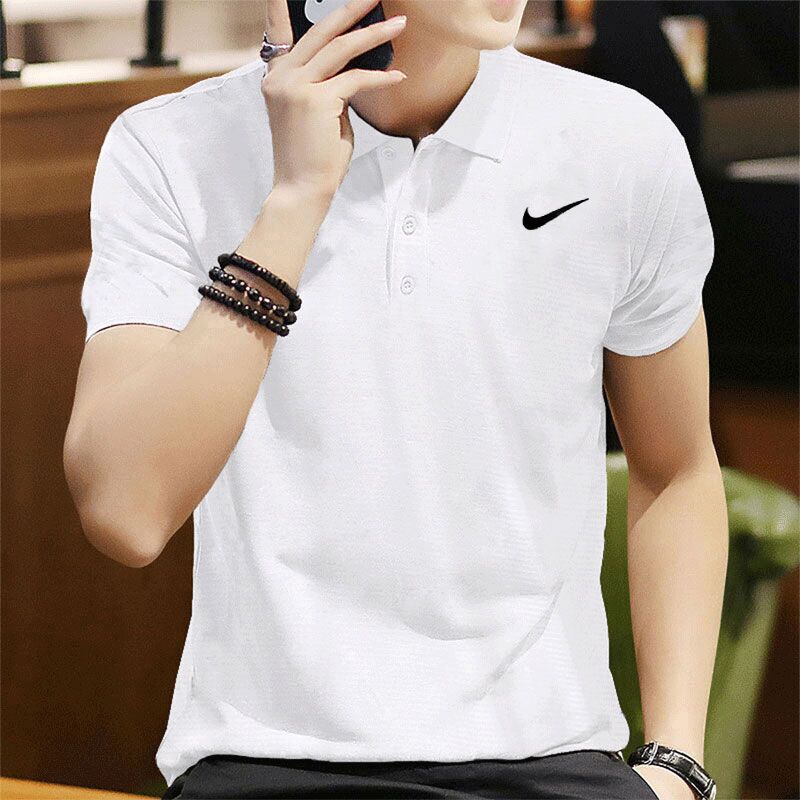 Nike Nike short-sleeved T-shirt men's spring new cotton white casual sports POLO top CW6851-100