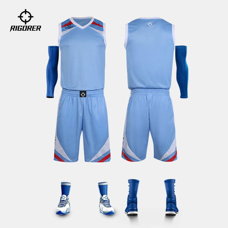 Prospective basketball suit cuba training suit custom jersey shooting suit vest short-sleeved shorts running blue suit