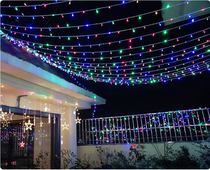 New Year decoration pendant lights Small colorful lights Garden Household meteor shower led lights Flash lights Hanging on the tree colored lights