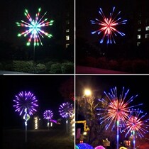 LED Digital Fireworks Lamp DMAX512 Flower Lantern Festival Decorative Lights Outdoor Park View Light