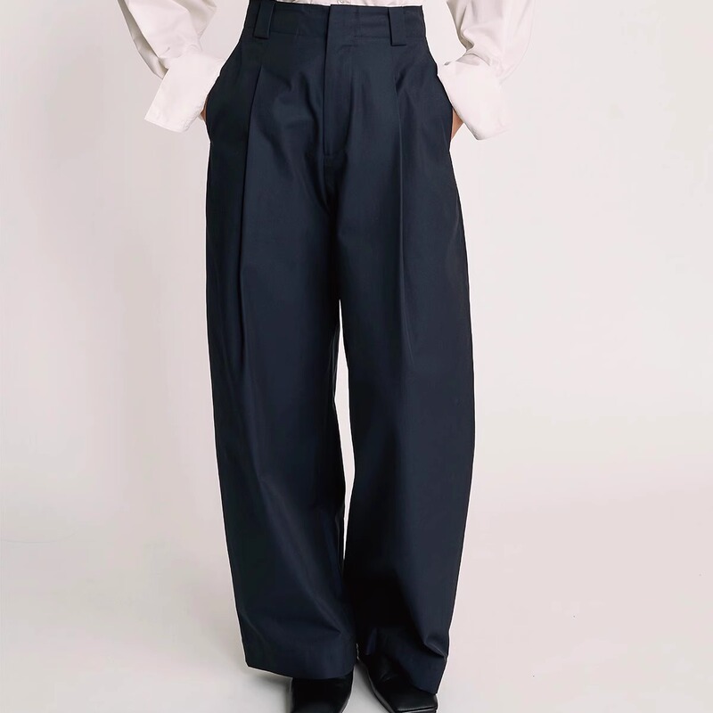 Verselet Short Poem Summer New Product Matin Organic Twill Cotton High-Waisted Silhouette Pants