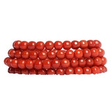 Натуральные красные бусины