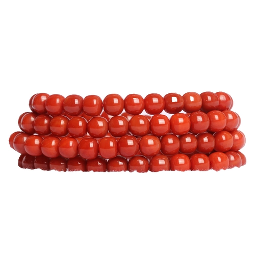 Натуральные красные бусины