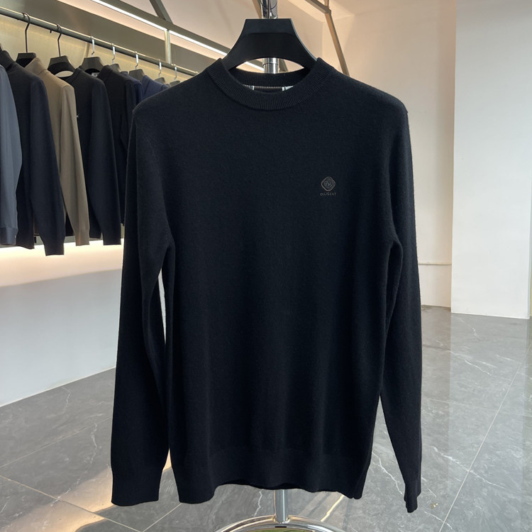 (189) 100% Sheep Wool + High-Density Weave, Label-Cut, Warm and Soft, Comfortable Base Layer Men's Autumn and Winter Sweater