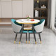 Internet celebrities negotiate on balcony small household storage table and chair