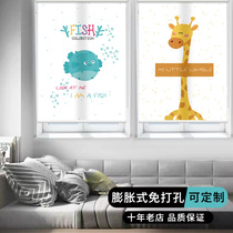 Cartoon roller blinds Curtain finished shading childrens room lifting boy girl pull curtain scroll bedroom simple and modern