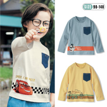 Outlet Japan one thousand Anecdotts Childrens Clothing Spring Fall Mens Treasure Pure Cotton Cartoon Long Sleeve Casual T-Shirt Round Collar Childrens Blouse