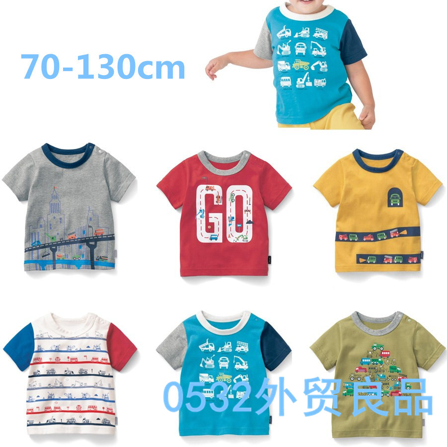 Thousands of summer new children's clothing cotton boys short-sleeved T-shirt small and medium children's boy baby tops