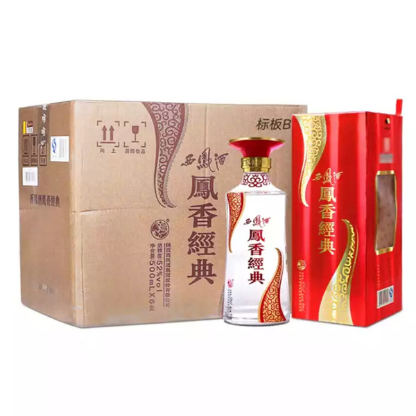 西凤酒 凤香经典 52度凤香型白酒 500ml*6瓶整箱 天猫优惠券折后￥599包邮（￥649-50）