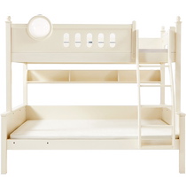 Lins Home Small Household Type Up And Down Bunk Bed Solid Wood Feet Not Bothering Male Girl Child Bed High And Low Bed