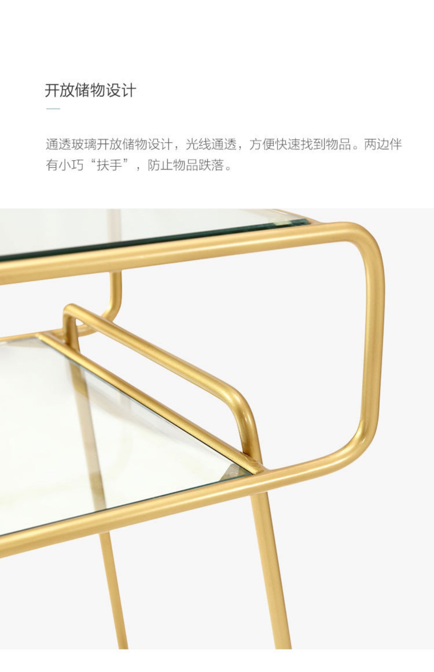 Lin nội thất phòng ngủ đầu giường Bắc Âu bên nhỏ bàn cà phê sắt một vài góc một vài hiện đại nhỏ gọn giường EO1B - Buồng tủ đồ cho bé