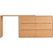 Lins home Nordic full solid wood dresser bucket cabinet integrated bedroom corner Corner Makeup Table Nightstand LH122