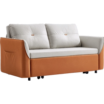 Lins Home Furnishings new technology fabric sofa bed folding dual-purpose small apartment retractable single pull-out storage furniture