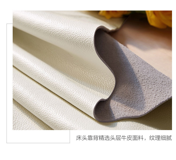 Lim đồ nội thất tối giản giường da hiện đại giường đôi 1,5 lớp da bọc giường giường hôn nhân nhỏ RAB6A căn hộ - Giường giường tầng