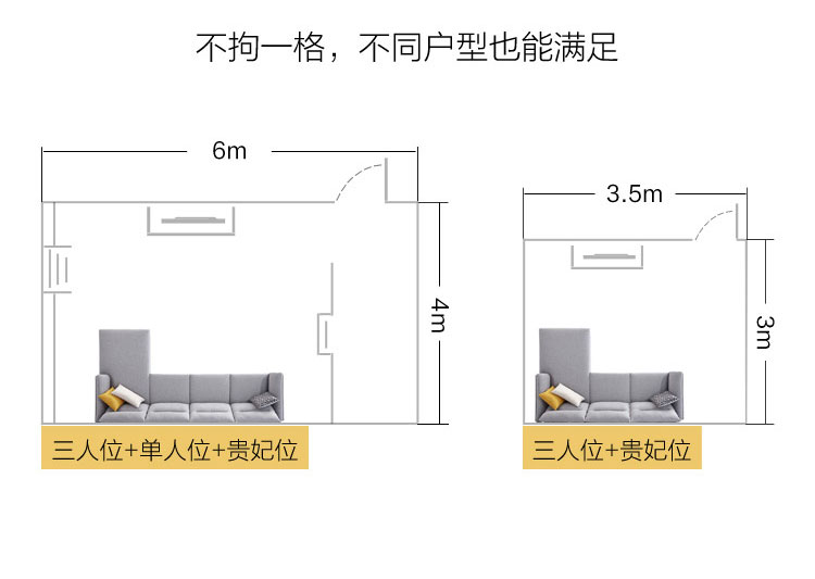 Sau Lin vải nội thất sofa hiện đại nhỏ gọn phòng căn hộ nhỏ sống hình chữ L sofa chaise ánh sáng sang trọng sẵn sàng S016 - Ghế sô pha sofa góc đẹp