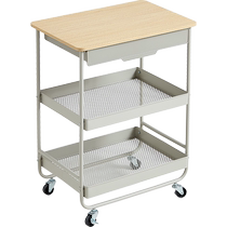 Lins home living room mobile cart storage rack three-layer snack storage floor-standing home living room LS772