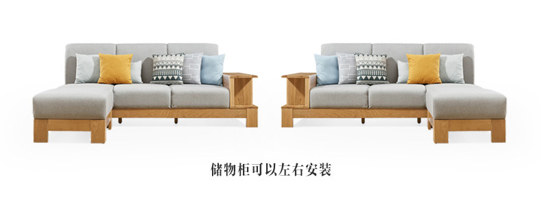 Bắc âu vải gỗ rắn sofa phong cách Nhật Bản nhỏ phòng khách bằng gỗ sồi trắng sofa kết hợp đồ nội thất CR2K