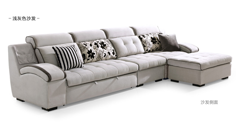 Lin của đồ nội thất hiện đại nhỏ gọn sofa đa chức năng giường phòng khách Châu Âu-phong cách sofa vải kết hợp 967