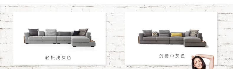 Lin của Bắc Âu khách hiện đại nhỏ gọn vải phòng sofa căn hộ nhỏ nền kinh tế lưu trữ hình chữ L sofa set 995