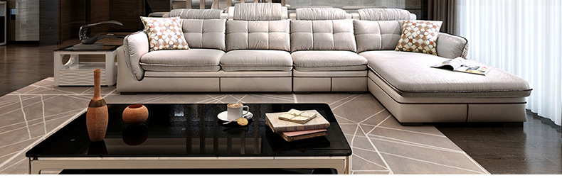 Lin hiện đại nhỏ gọn căn hộ nhỏ vải sofa lớp không gian phòng khách ba người chaise dài đóng gói kết hợp 2040