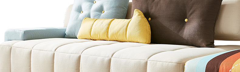 Lin của đồ nội thất phòng khách sofa vải căn hộ nhỏ phong cách Địa Trung Hải hiện đại nhỏ gọn sofa giường 984