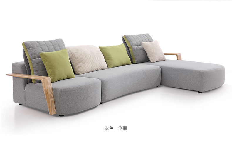 Phong cách bắc âu căn hộ nhỏ phòng khách hiện đại nhỏ gọn sofa vải class 1 + 2 + 3 bộ kết hợp đồ nội thất 974