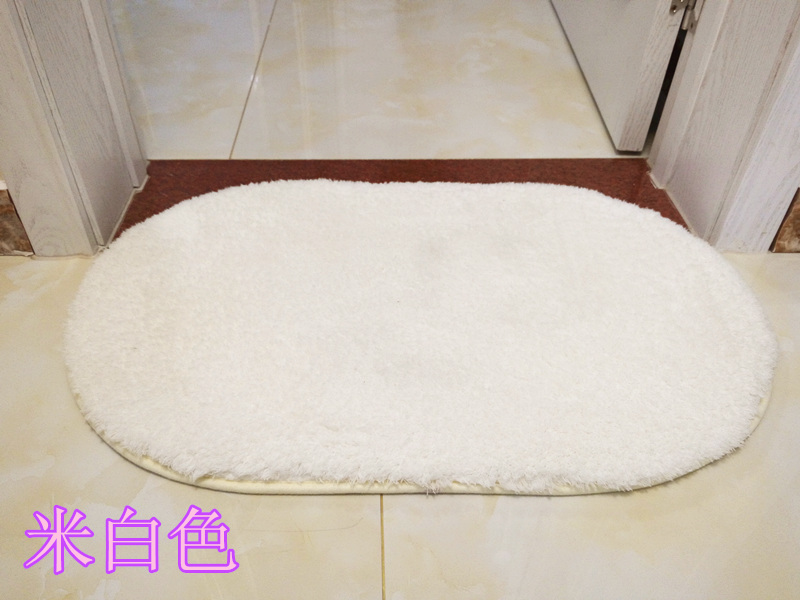 Dày siêu mềm da cừu thảm có thể giặt hình bầu dục phòng tắm thấm sàn thảm nhà bếp thảm cửa phòng tắm thảm thảm văn phòng