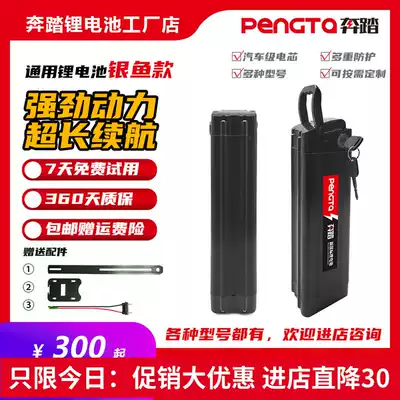 Whitebait 48V electric vehicle lithium battery 36V black foreign trade Taiwan bell Emma Kexun delivery on behalf of the driving battery